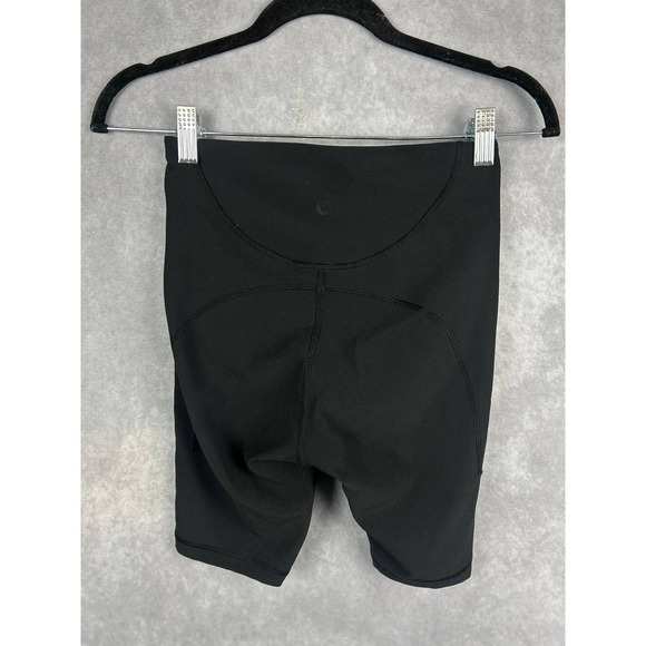Lululemon Align Ribbed High Rise Shorts Black Size 4 Biker Style - Picture 9 of 9